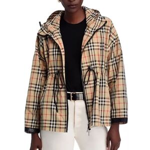 Burberry Tan Checkered Utility Jacket 100% AUTHENTIC